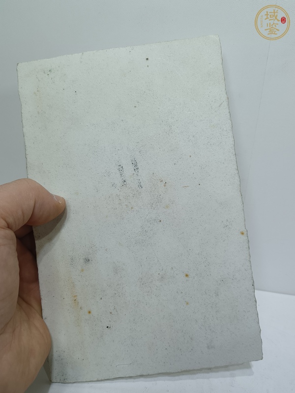 古玩陶瓷粉彩花鳥(niǎo)紋瓷板真品鑒賞圖