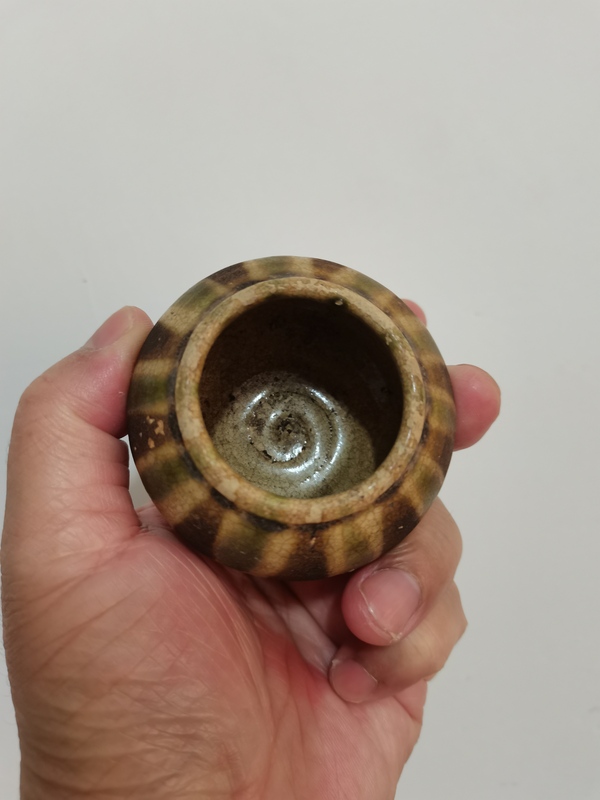 古玩陶瓷長沙窯三彩水盂拍賣,當前價格3600元