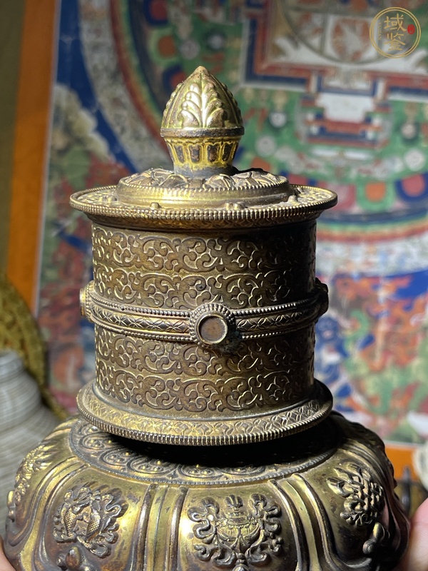 古玩銅器銅轉金桶真品鑒賞圖