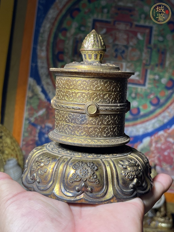 古玩銅器銅轉金桶真品鑒賞圖