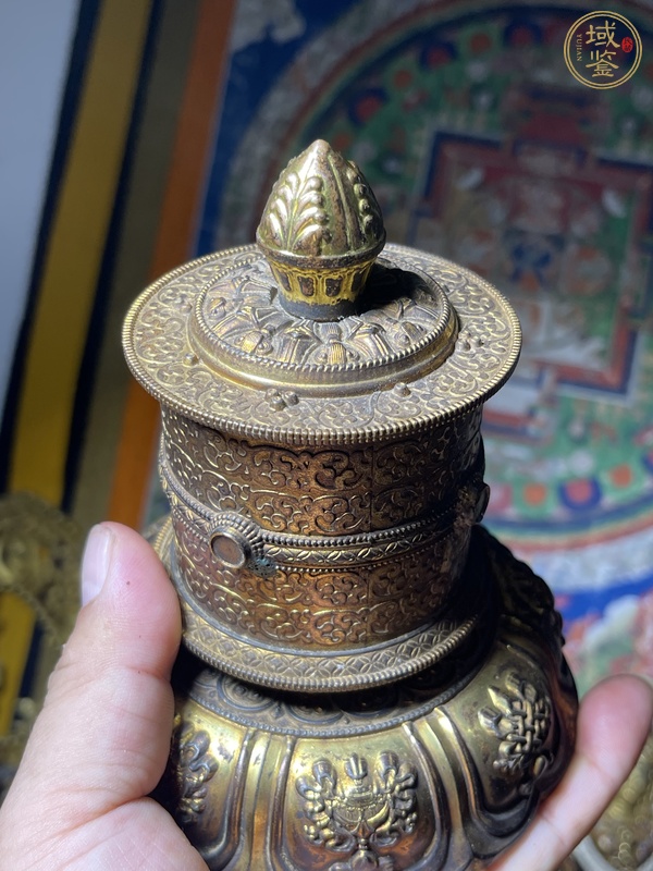 古玩銅轉金桶真品鑒賞圖