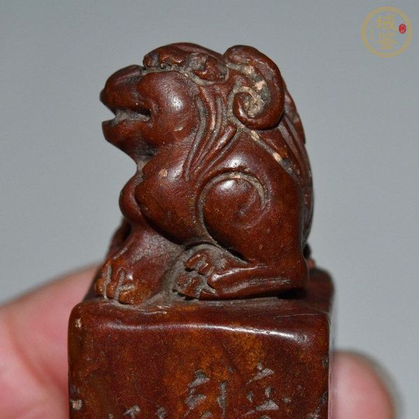 古玩玉器壽山石雕“獸鈕印章”真品鑒賞圖