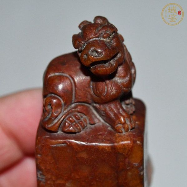 古玩玉器壽山石雕“獸鈕印章”真品鑒賞圖