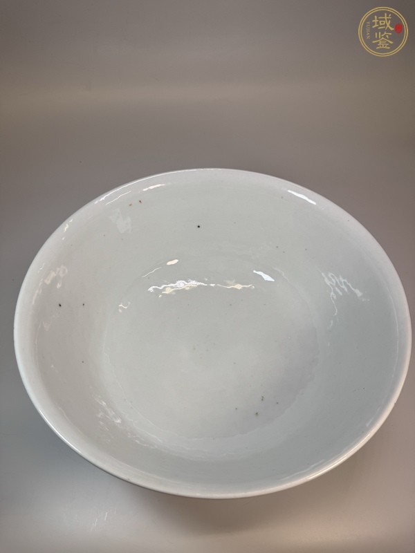 古玩陶瓷魚(yú)藻紋粉彩大碗真品鑒賞圖