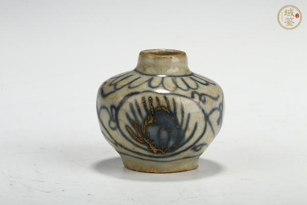 古玩明晚·青花花卉紋水盂真品鑒賞圖