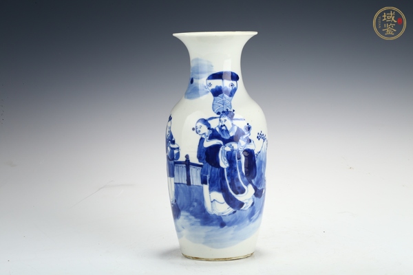 古玩清晚·青花人物故事紋瓶真品鑒賞圖