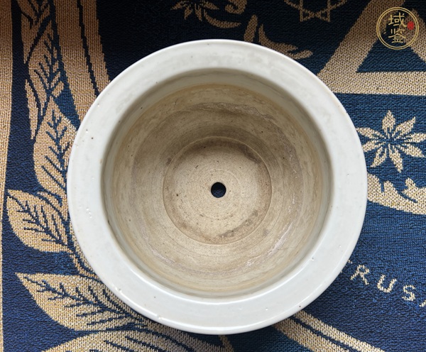 古玩陶瓷料彩花盆真品鑒賞圖