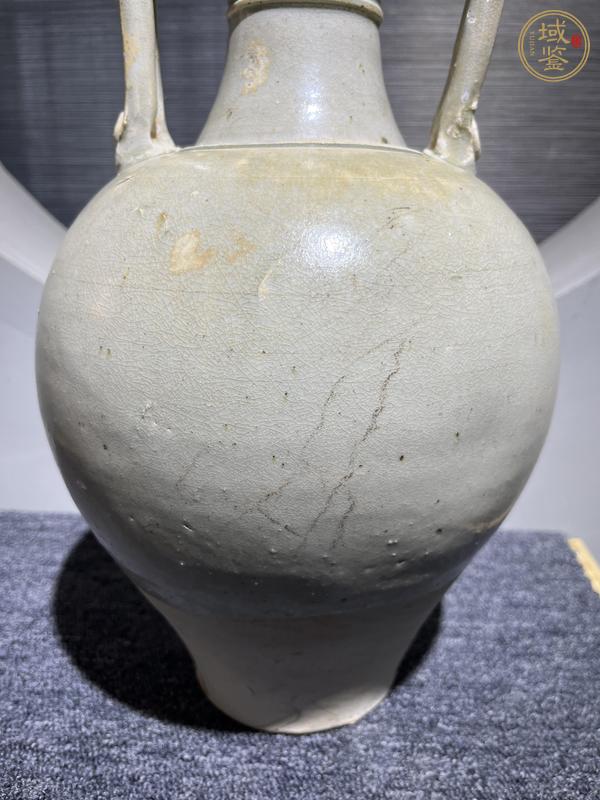 古玩陶瓷青釉雙龍瓶真品鑒賞圖