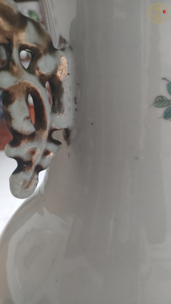 古玩陶瓷民國新粉彩人物大瓶真品鑒賞圖