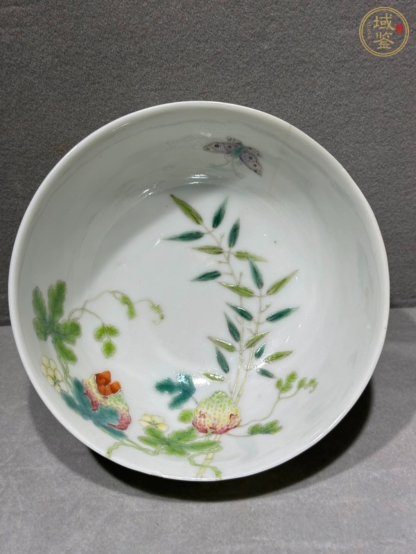 古玩陶瓷粉彩癩瓜碗真品鑒賞圖