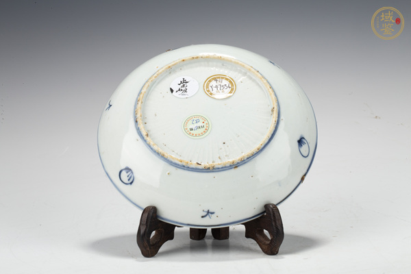 古玩陶瓷明萬歷·青花纏枝花卉壽字紋盤真品鑒賞圖