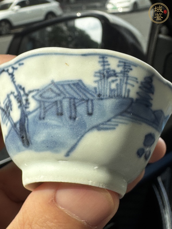 古玩陶瓷青花杯真品鑒賞圖