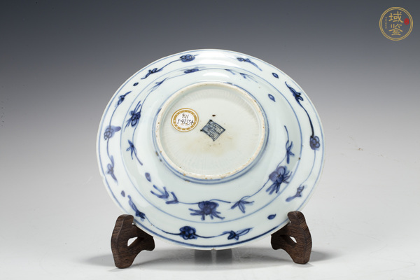 古玩陶瓷明萬(wàn)歷·青花丹鳳朝陽(yáng)紋折沿盤真品鑒賞圖