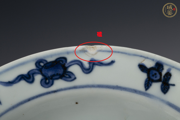 古玩陶瓷明萬(wàn)歷·青花丹鳳朝陽(yáng)紋折沿盤真品鑒賞圖