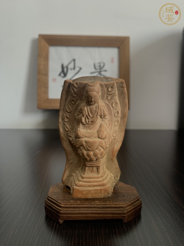 古玩陶瓷紅陶佛像真品鑒賞圖
