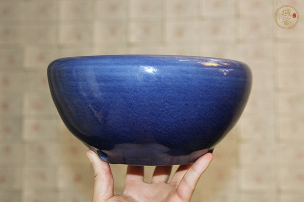 古玩陶瓷藍釉香爐真品鑒賞圖