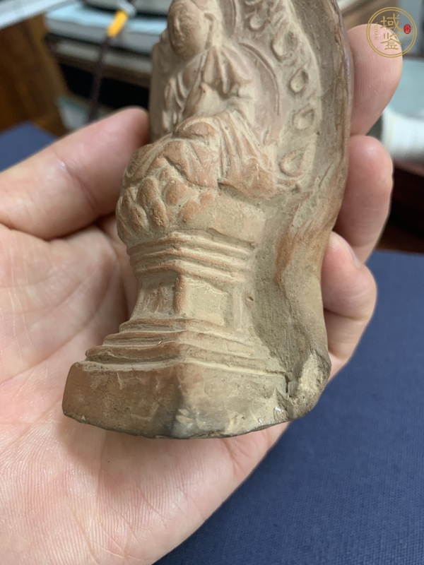 古玩陶瓷紅陶佛像真品鑒賞圖