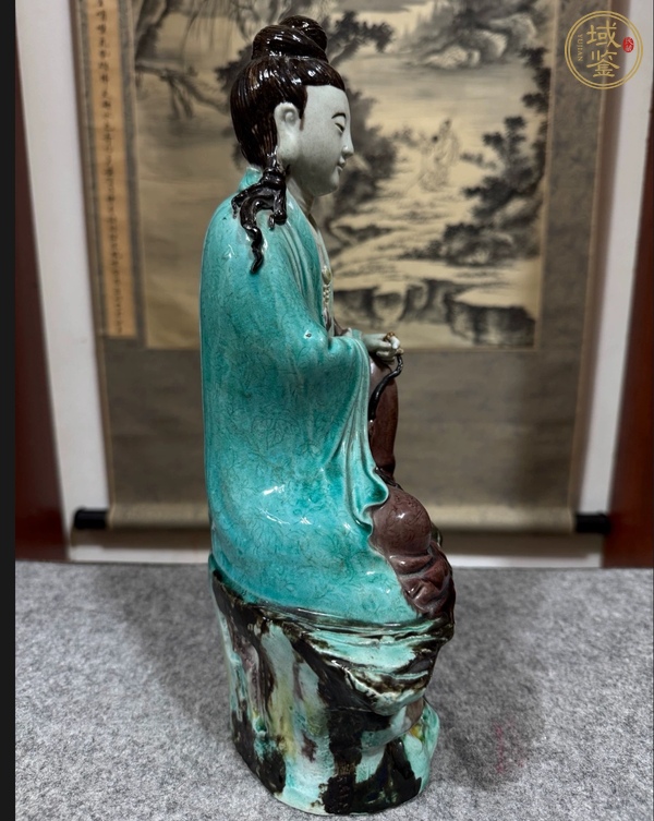 古玩陶瓷民國人物塑像真品鑒賞圖