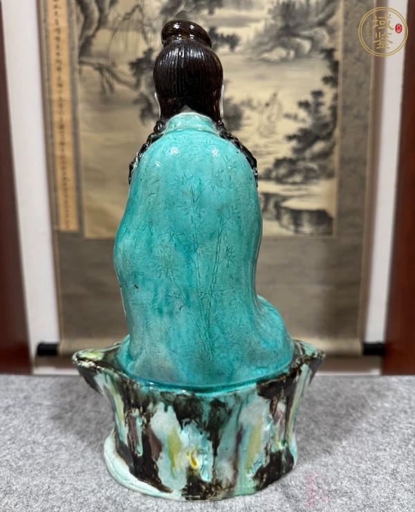 古玩陶瓷民國人物塑像真品鑒賞圖