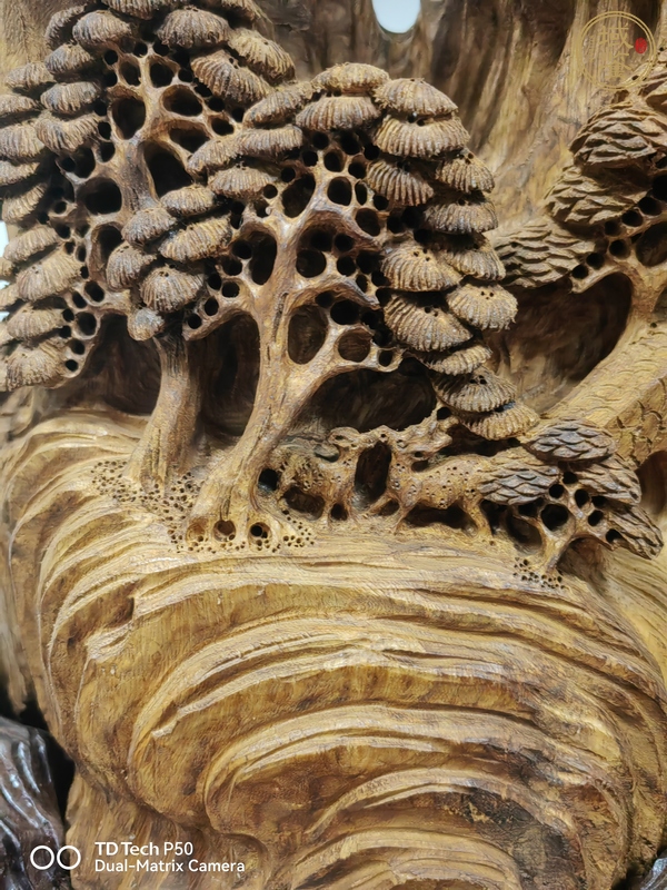 古玩雜項(xiàng)木雕山子擺件真品鑒賞圖