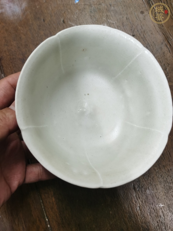 古玩陶瓷五缺花口高足碗真品鑒賞圖