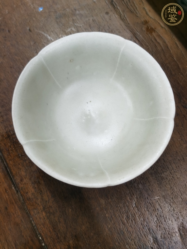 古玩陶瓷五缺花口高足碗真品鑒賞圖