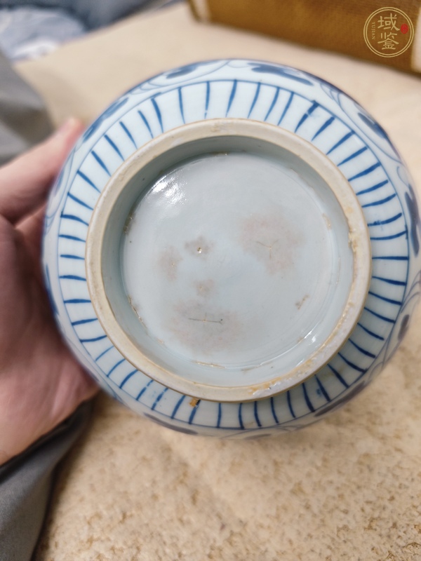 古玩陶瓷青花花卉碗真品鑒賞圖