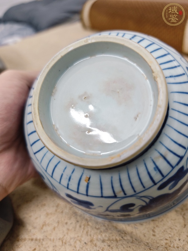 古玩青花花卉碗真品鑒賞圖