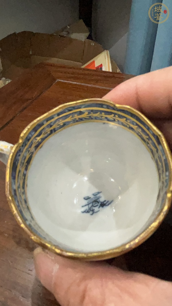 古玩陶瓷青花杯真品鑒賞圖