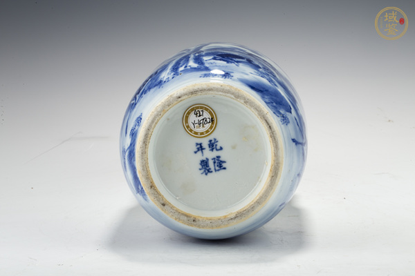 古玩陶瓷晚清·青花松鹿圖壯罐真品鑒賞圖