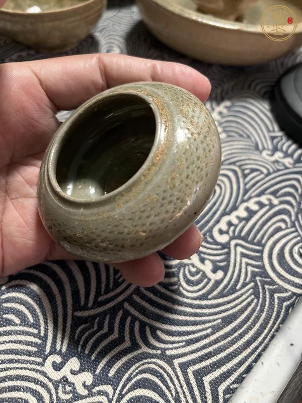 古玩陶瓷越窯青瓷水盂真品鑒賞圖