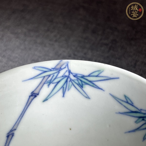 古玩陶瓷斗彩竹鳳紋斗笠碗真品鑒賞圖