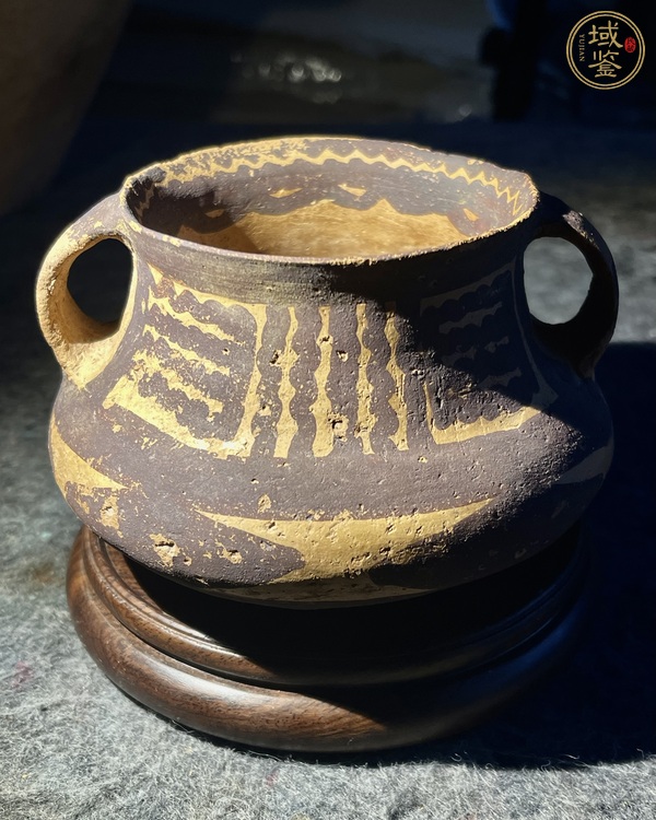 古玩馬家窯文化馬廠類型彩陶罐真品鑒賞圖