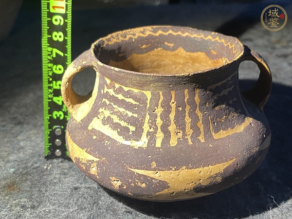 古玩陶瓷馬家窯文化馬廠類型彩陶罐真品鑒賞圖