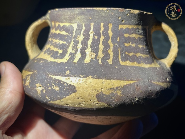 古玩陶瓷馬家窯文化馬廠類型彩陶罐真品鑒賞圖