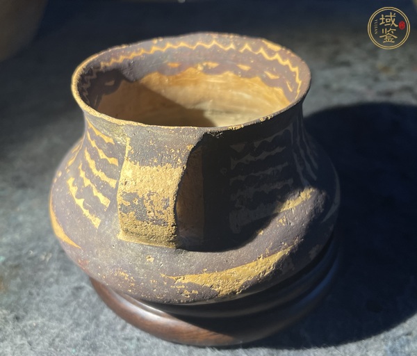 古玩陶瓷馬家窯文化馬廠類型彩陶罐真品鑒賞圖