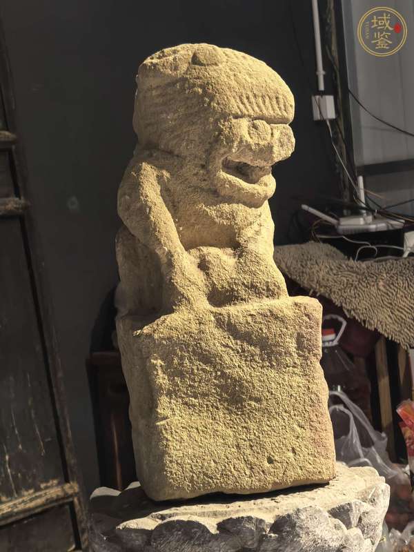 古玩雜項(xiàng)麻石獅子真品鑒賞圖
