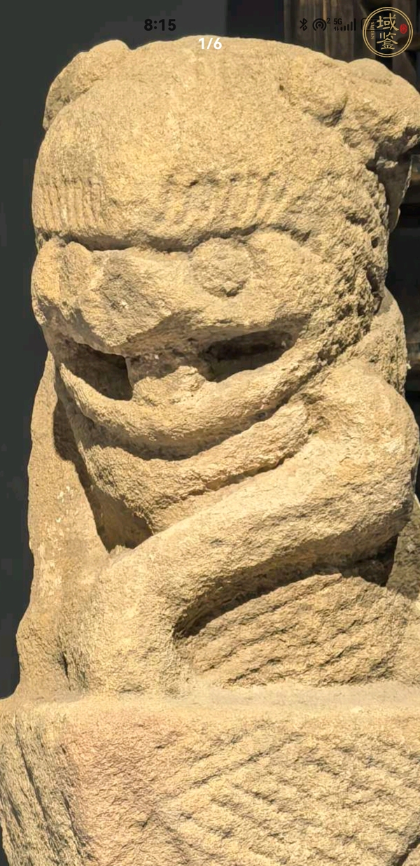 古玩雜項(xiàng)麻石獅子真品鑒賞圖