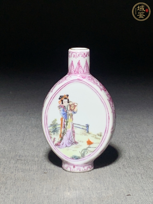古玩陶瓷粉彩鼻煙壺真品鑒賞圖
