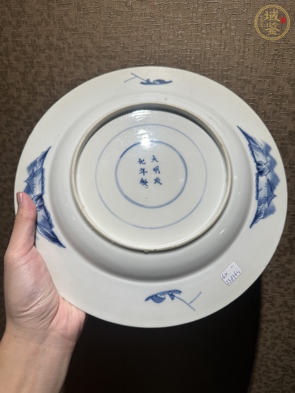 古玩陶瓷人物故事青花盤人物故事青花盤真品鑒賞圖
