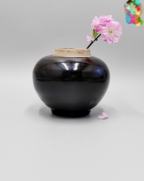 古玩陶瓷黑釉罐真品鑒賞圖