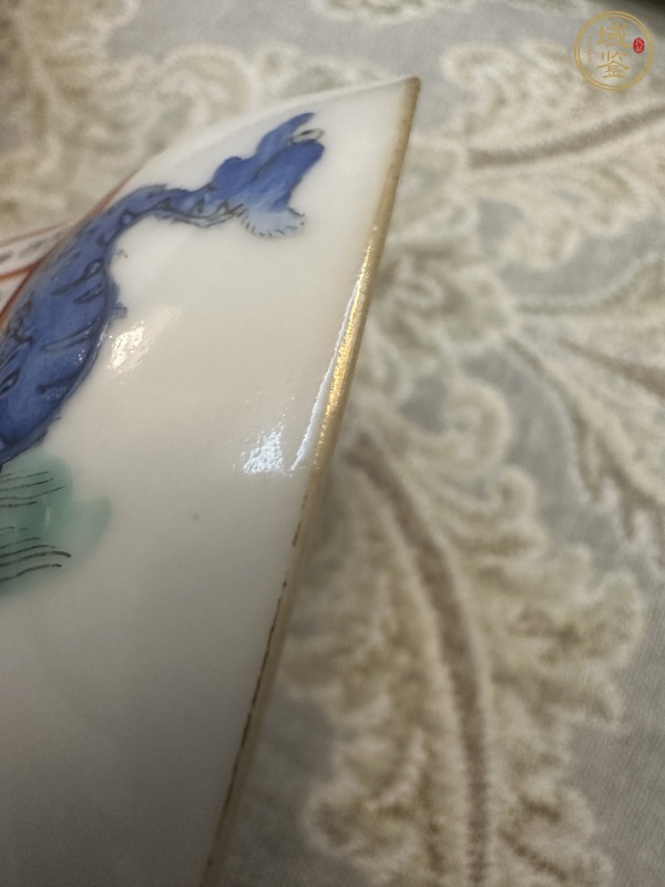 古玩陶瓷咸豐無雙譜粉彩碗真品鑒賞圖