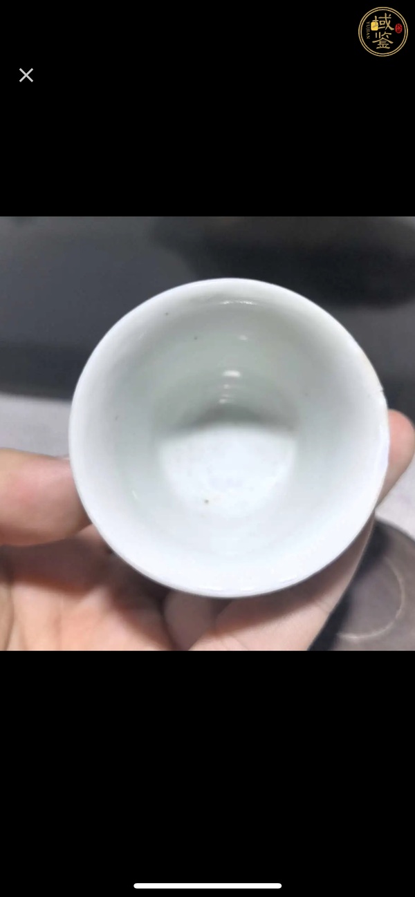 古玩陶瓷鶴紋杯真品鑒賞圖