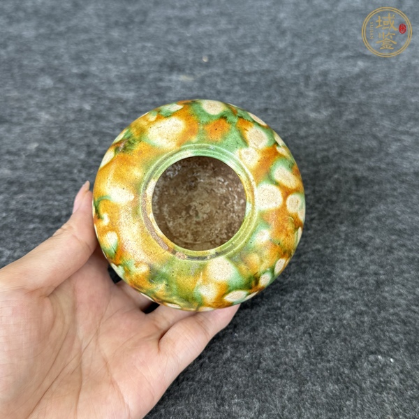 古玩陶瓷唐三彩水盂真品鑒賞圖