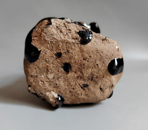 古玩陶瓷清代黑釉壽星造像拍賣，當前價格0元