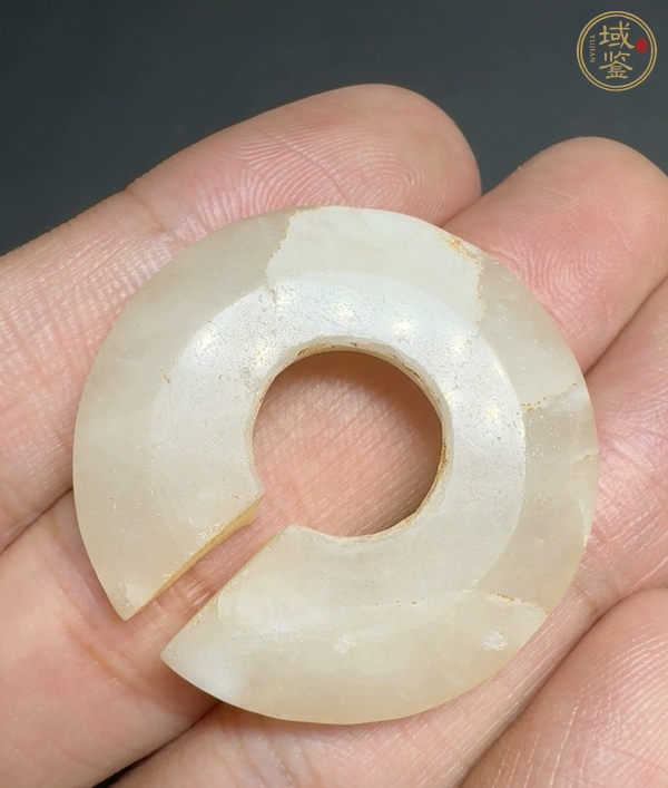 古玩銅器春秋玉玦真品鑒賞圖