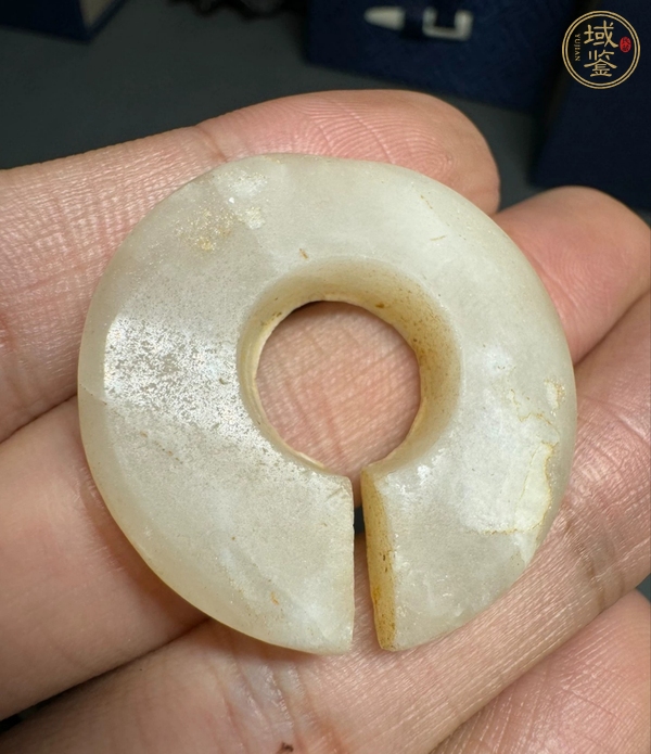 古玩銅器春秋玉玦真品鑒賞圖