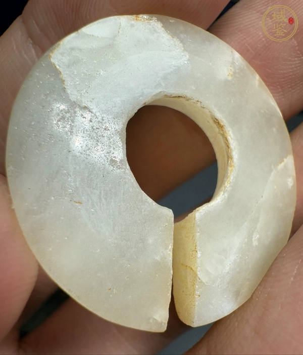古玩銅器春秋玉玦真品鑒賞圖