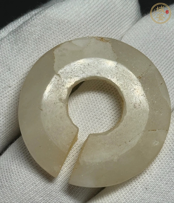 古玩銅器春秋玉玦真品鑒賞圖
