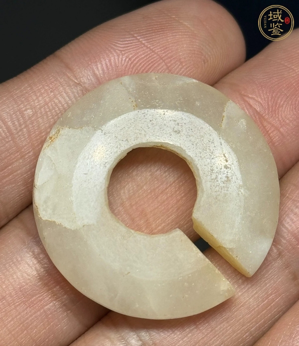 古玩銅器春秋玉玦真品鑒賞圖